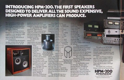 pioneer hpm 200 speakers